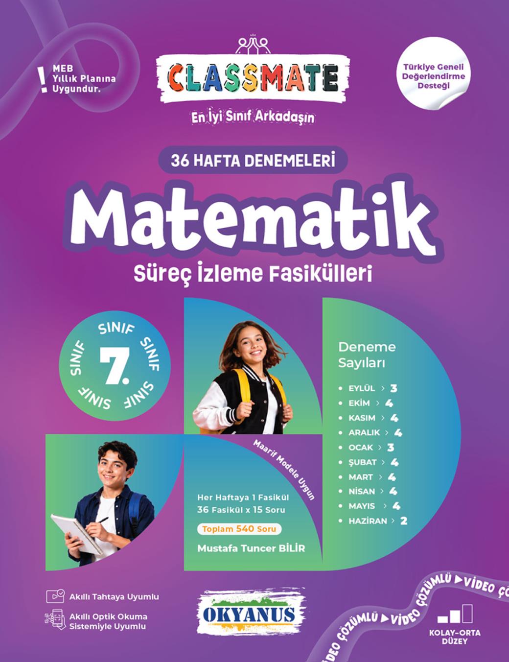 7. Sınıf Classmate 36 Hafta Denemeleri Matematik Süreç İz. Fasikülleri